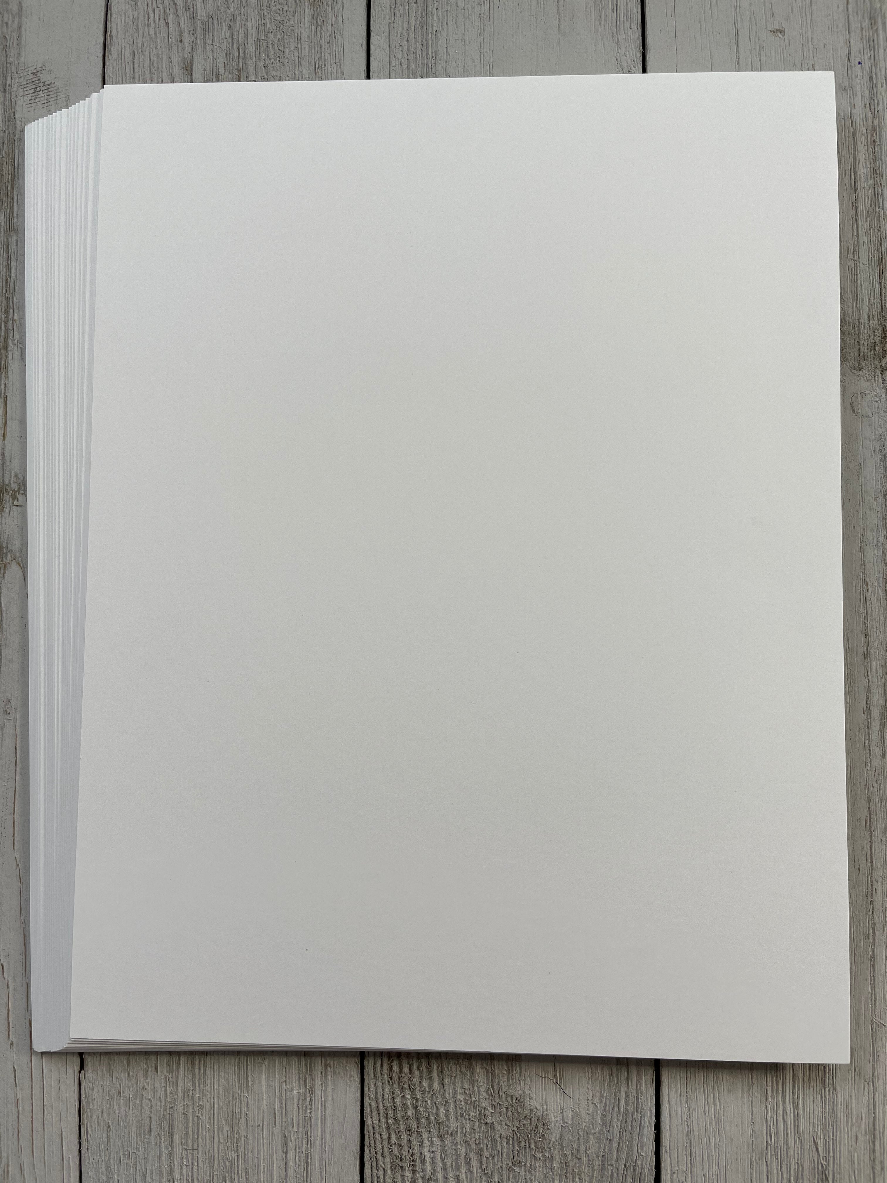 Ecstasy Crafts White Card Stock 25 Sheets